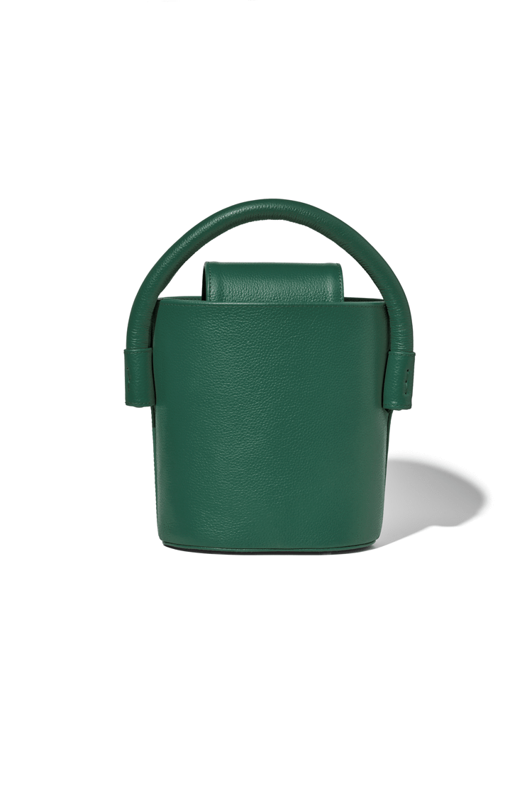AMERICAE Green The Ellipse Bucket Bag