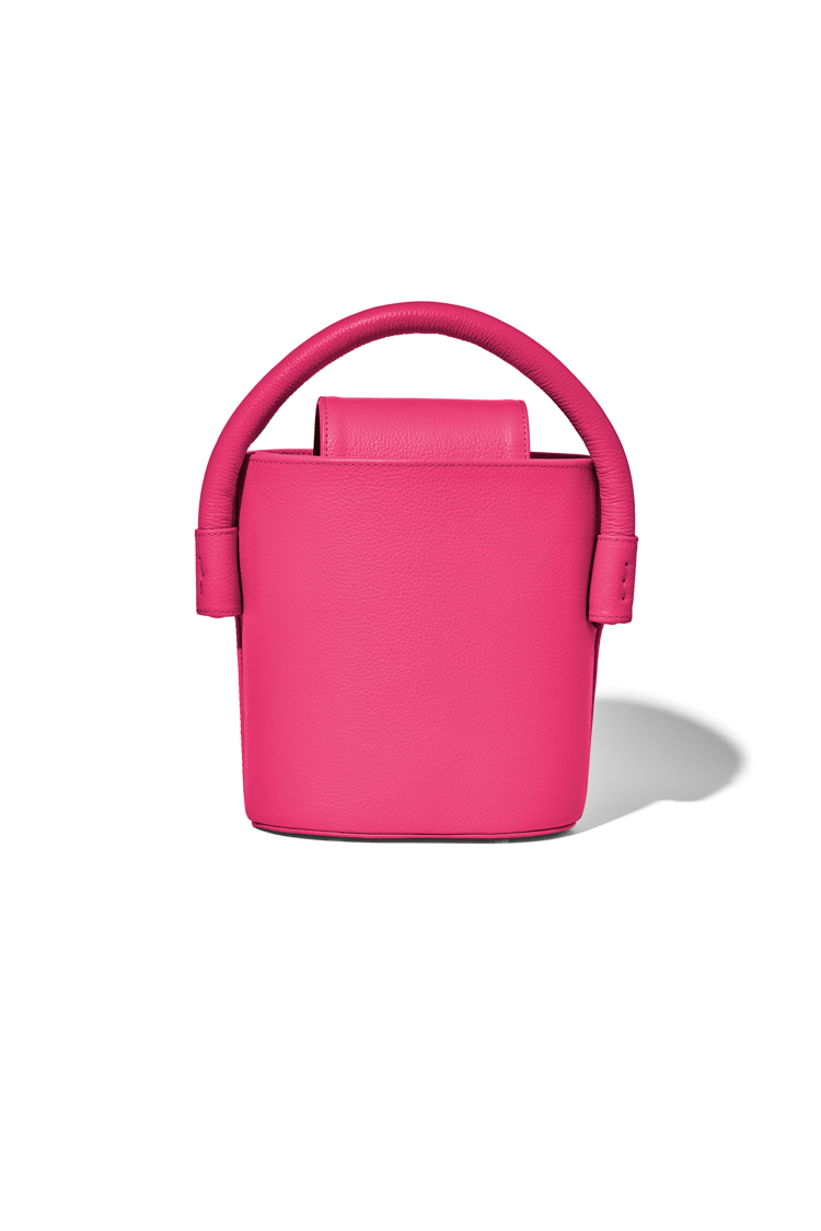 AMERICAE handbags Raspberry The Ellipse Bucket Bag