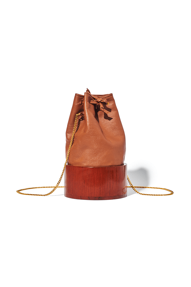 Americae handbags The Bucket Teak Bag