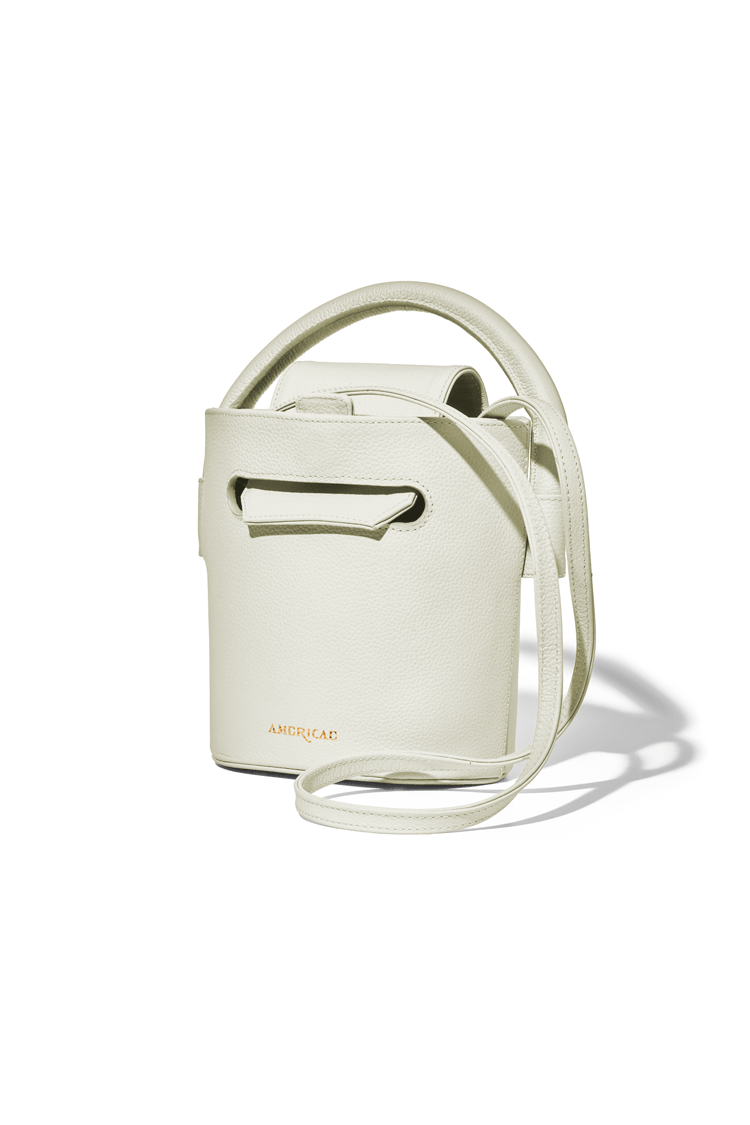 AMERICAE handbags White The Ellipse Bucket Bag