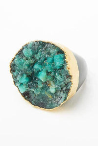 The Raw Emerald Ring